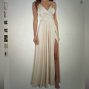 NWT Champagne Bridesmaid Dress
